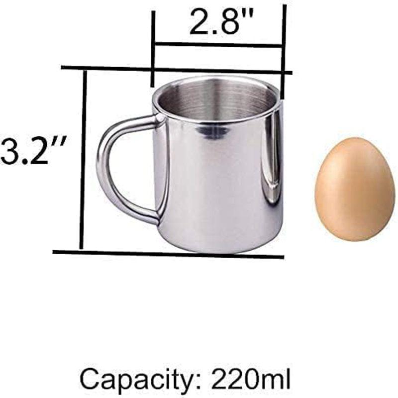Stainless Steel Mug Coffee Cup Camping Mug Metal Coffee Tea Cup Mug Portable Milk Tea Cup Tumbler Water Mug Outdoor Drinking Cup