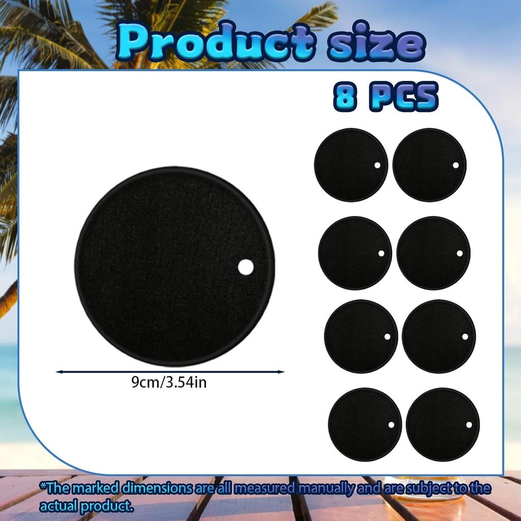 8x Anti Spike Drink Cover Scrunchies W/ Straw Hole Cup Cover Protector Reusable