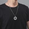 Vintage Viking Rune Compass Pendant Necklace for Men Stainless Steel Jewelry Gifts Collar Hombre Amulet Accessories