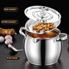 Stainless Steel Oil Pot with Double Handles And Strainer Large Capacity Oil Container with Lid Heat-Resistant Rust-Proof Multi-Purpose Kitchen Tool