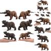 Realistic Black Bear And Brown Bear Forest Animal Model Figurines Perfect For Kids