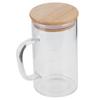 Borosilicate Glass Measuring Cup with Lid HeatResistant Mug for Hotel Restaurant Home(500ml )