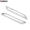 For Volvo XC60 XC 60 2018   Chrome Car Rear Bumper Fog Light Lamp Cover Trim Tail Foglight Bezel Trims Accessories