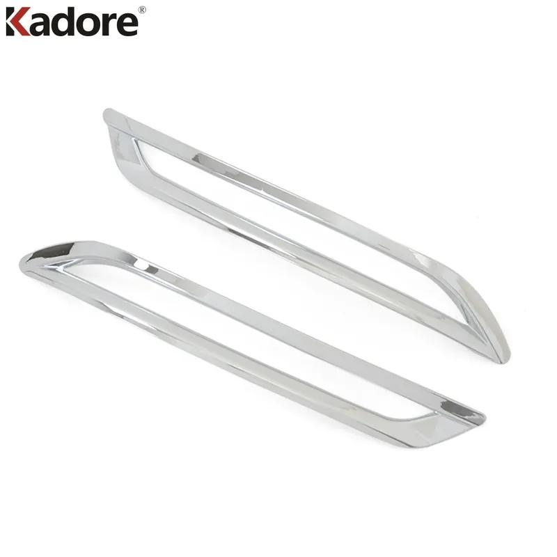 For Volvo XC60 XC 60 2018   Chrome Car Rear Bumper Fog Light Lamp Cover Trim Tail Foglight Bezel Trims Accessories