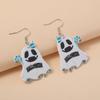 Fully Managed Eco-Friendly Acrylic Earrings, Personalized Halloween Ghost Demon Earrings Earrings
