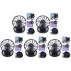 1-10Pcs Mini Portable Solar Clip Fan Travel Camp Hiking Summer Camping Hiking Wilderness Survival Cooling Fan Solar Fan Hat Clip