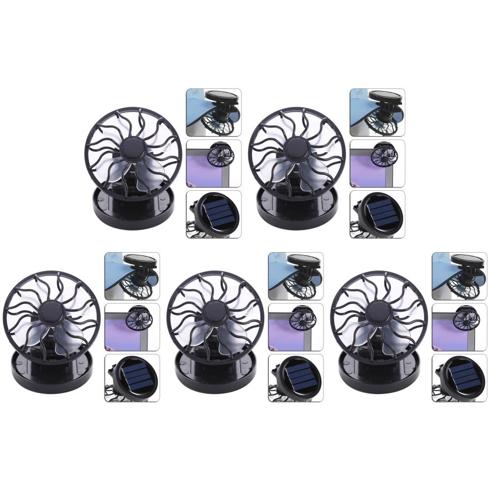 1-10Pcs Mini Portable Solar Clip Fan Travel Camp Hiking Summer Camping Hiking Wilderness Survival Cooling Fan Solar Fan Hat Clip