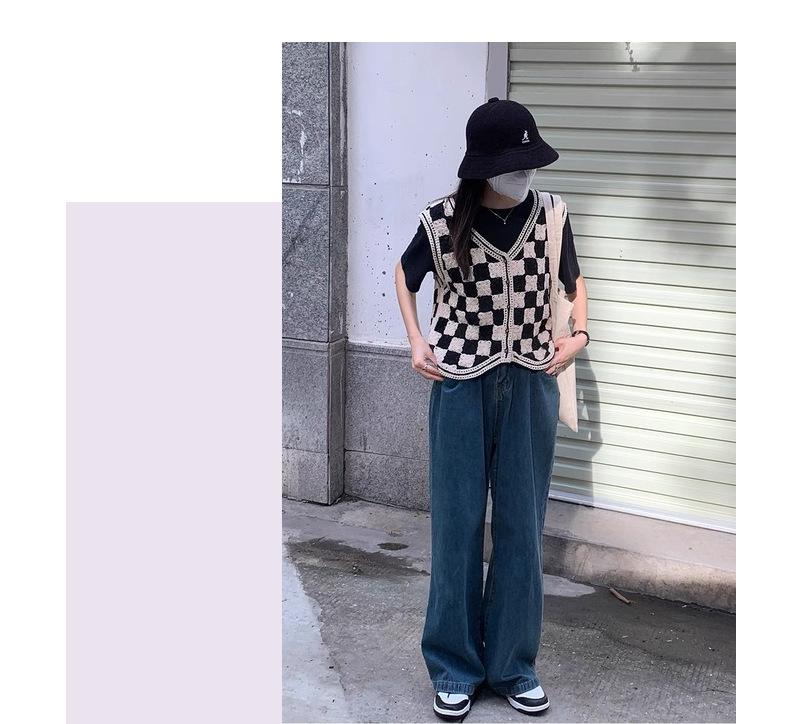 Women's Crochet Checkered Vest: Sleeveless, Loose, Lightweight Top for Spring & Autumn