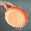 Stackable Plastic Wheat Straw Plates Round Lightweight Dinner Plates 15cm Unbreakable Tableware Kids