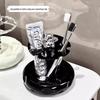 Ceramic Toothbrush & Toothpaste Stand for Vanity