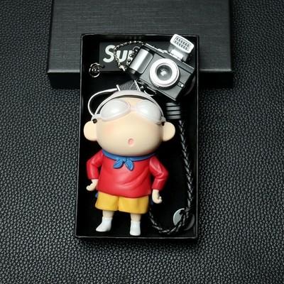 Cartoon Crayon Shin-chan Car Keychain Cute Fashion Backpack Camera Pendant Girls Accessories Holiday Present Kids Anime Toys
