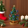 Christmas Ornament Colorful Christmas Tree Resin Display Mold with Bird Decor Living Room Bedroom Home Party Decor