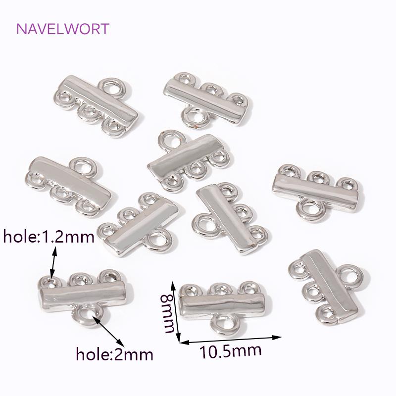 

Wholesale 18K Gold Plating Two / Three-Strand End Bar,DIY Jewelry Making Bracelet Necklace Ends Connectors Accessories 5 pieces