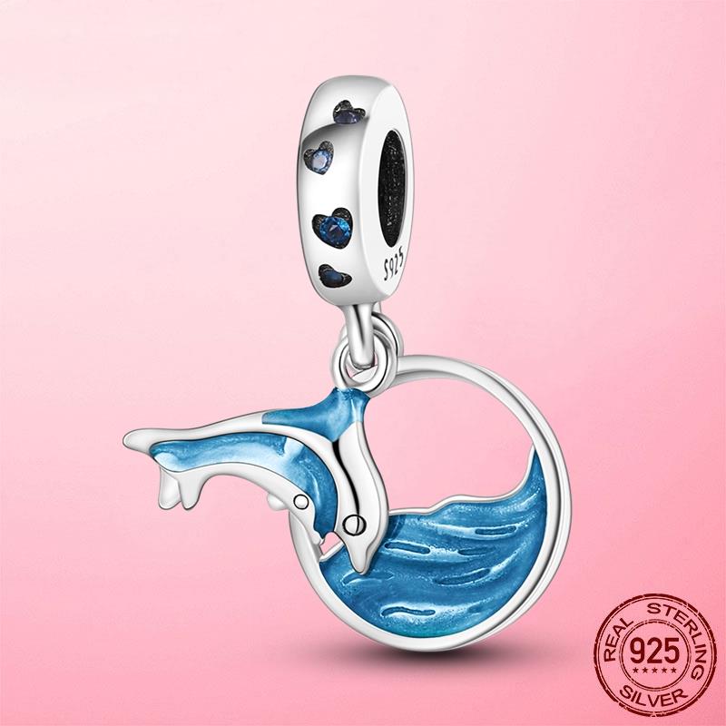 HOT SALE 925 Silver Sparkling Family Tree Dangle Charms Beads Fit Original Women Bracelet Pendant Necklace  Jewelry