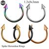 1PC G23 Titanium Nose Lip Ear Cartilage Tragus Piercing Eyebrow Horseshoe Rings Piercing Captive Bead Ring Sexy Piercing Jewelry