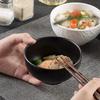 Japanese Frosted Rice Bowl Household Soup Bowl Creative Rock Pattern Ceramic Bowl High-Value Tableware Good-Looking Small Bowl