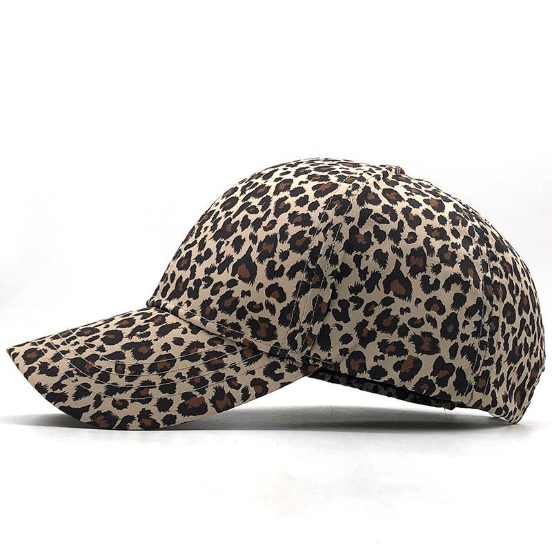 European and American fashion leopard print print baseball cap thin sun hat outdoor travel sun protection cap women's hat
