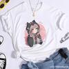 Cute Anime Harajuku Pattern Printed T-Shirt Women's Outdoor Casual High Quality T-Shirt Anime Women's T-Shirt Tops