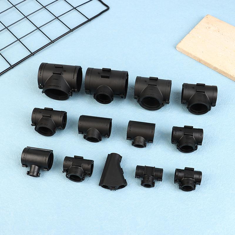 5 szt. Trójnikowy w kształcie litery T, trójnikowy w kształcie litery Y, plastikowy, karbowany, otwierany, opaska do wiązki przewodów samochodowych, reduktor równej średnicy, rozdzielnik