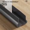 PVC Door Sweep Adhesive Cuttable Under-Door Weather Stripping Exterior Interior Door Seal Noise Dust Stopper Door Bottom Gap Filler Sealing Strip