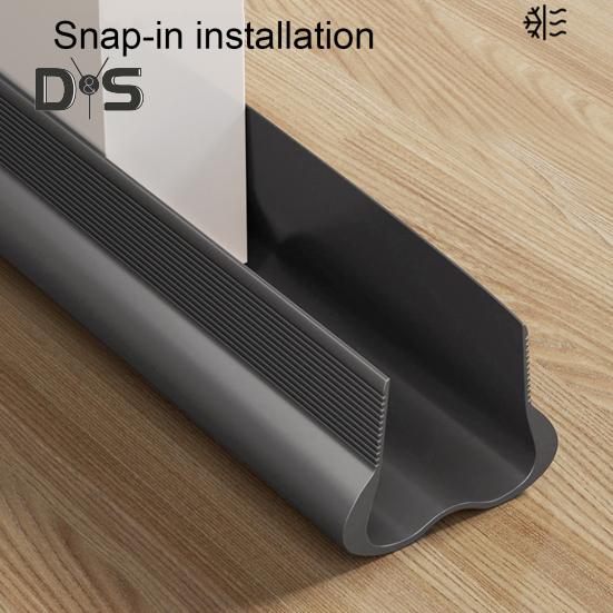 PVC Door Sweep Adhesive Cuttable Under-Door Weather Stripping Exterior Interior Door Seal Noise Dust Stopper Door Bottom Gap Filler Sealing Strip