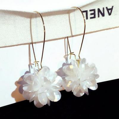 Korean Long Ball Dangle Earrings - Trendy & Elegant