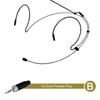 Double Earhook Headset Mic Headworn Microphone For With 2PCS Microphone Cover