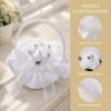 4.33x3.94in. Ring Pillow Heart Shape Flower Basket Romantic Wedding Ring Pillow  Wedding Ceremony