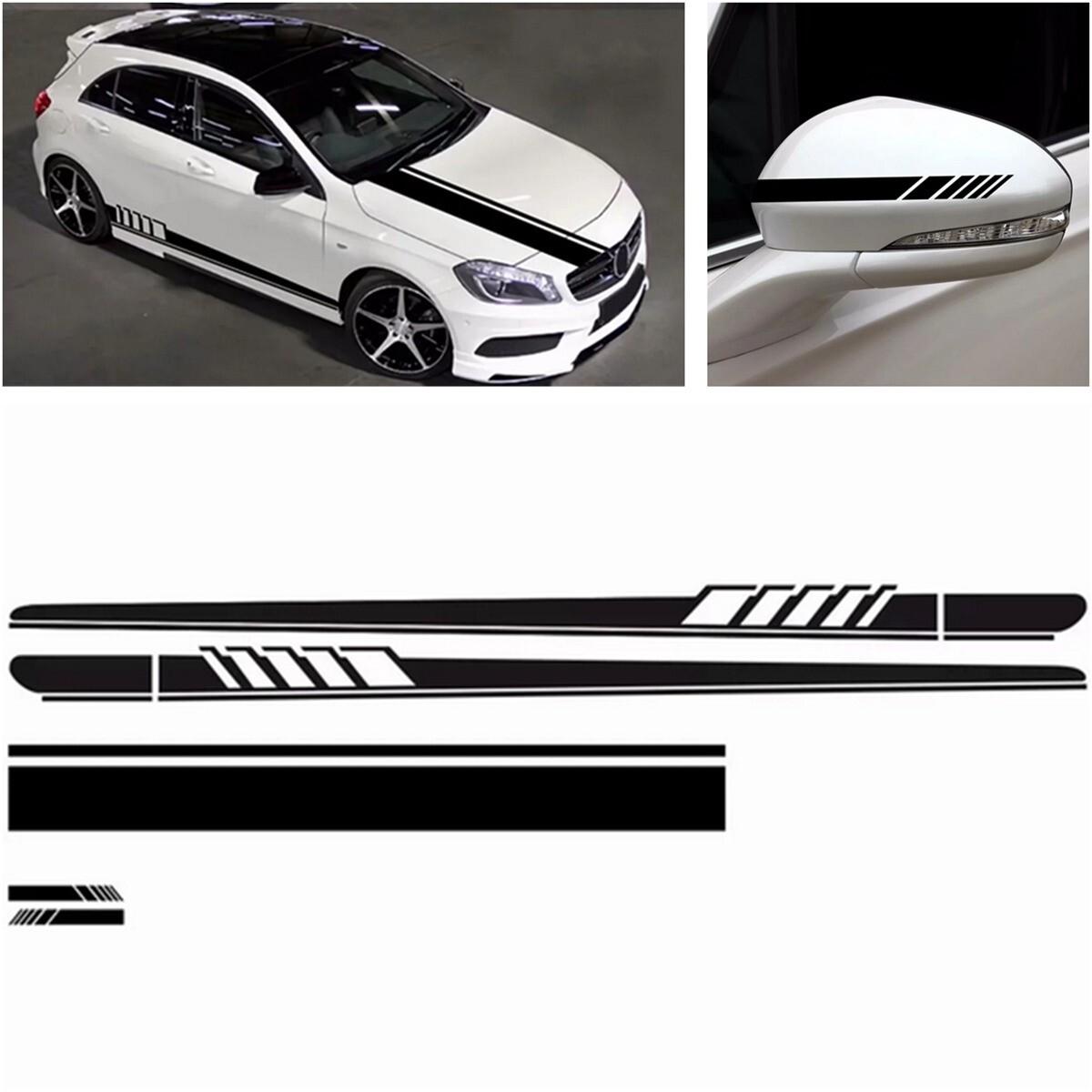 5X for Car SUV Truck Universal Racing Body Hood Stripes Decal Vinyl Stickers