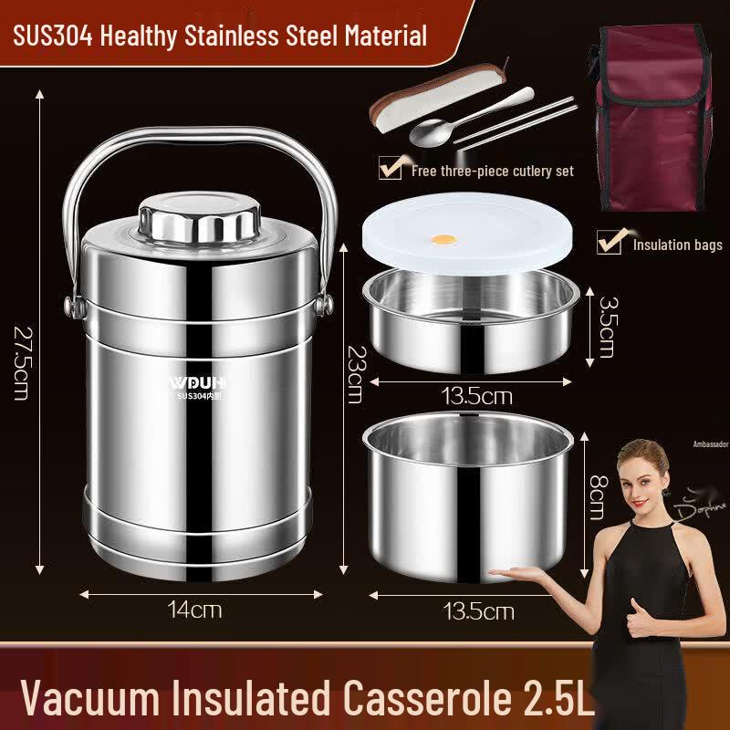 Qiwei 316 Stainless Steel Insulated Lunch Box