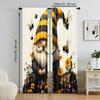 2 Pcs   Versatile Polyester Transparent Curtains for Home Decoration Bee Goblin for Use In Bedrooms and Living Rooms