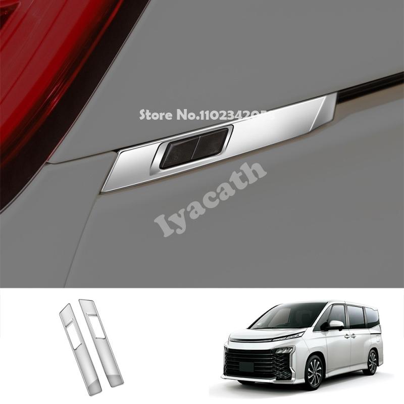 For Toyota voxy noah 90 Series   2024 ABS chrome carbonfiber  Rear tailgate lift control switch board decorative strip