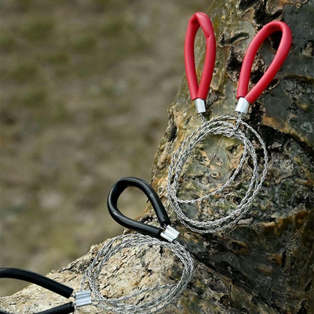 with Handle Outdoor Camping Survival Tool Manual Hand Steel Wire Saw Travel Camping