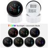 ZMFJH 0-90ohm 52MM Fuel Level Gauge with Warning 7 Color LED Fuel Level Sensor 100-550mm for Universal Auto Car Boat Yacht 12V24