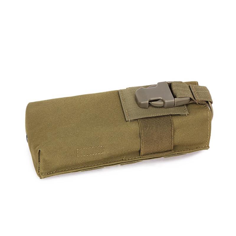 Camouflage Molle Tactical Vest Hanging Bag for Outdoor and CS Equipment, Walkie-Talkie Pouch