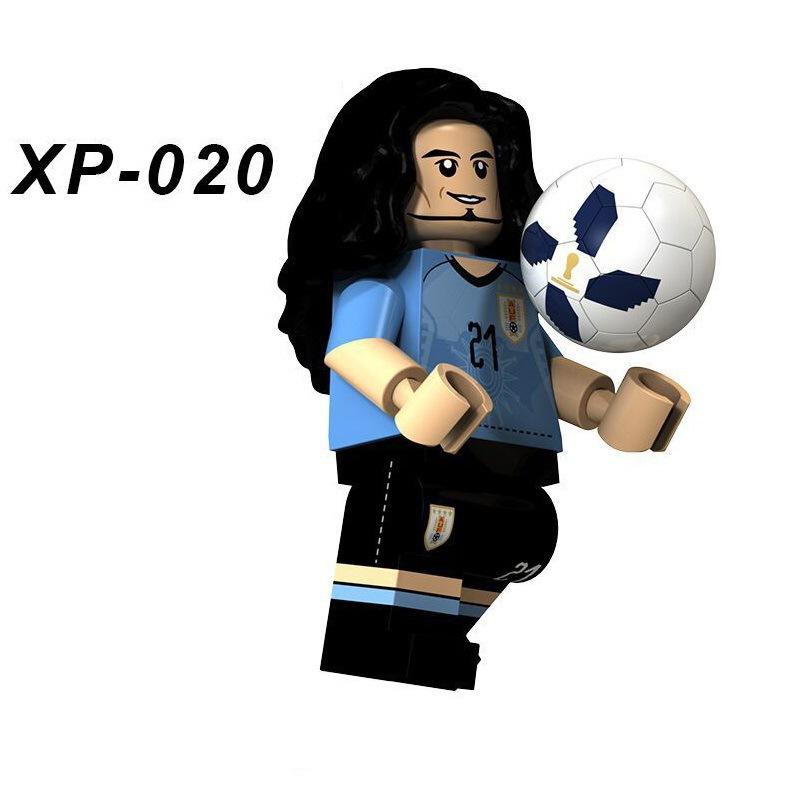 Football Sports Star Model 4.5cm Bricks Series Characters Mini Action Figure Building Blocks Kids Toys For Education Gifts