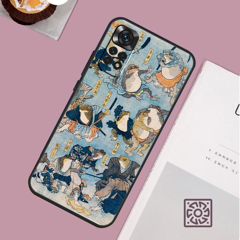 Vintage Retro Frog Mushrooms Case For Xiaomi Redmi Note 14 Pro 13 12 11 10 15 Pro Plus Redmi 15C 15 14C 13C 10C 12C Cover