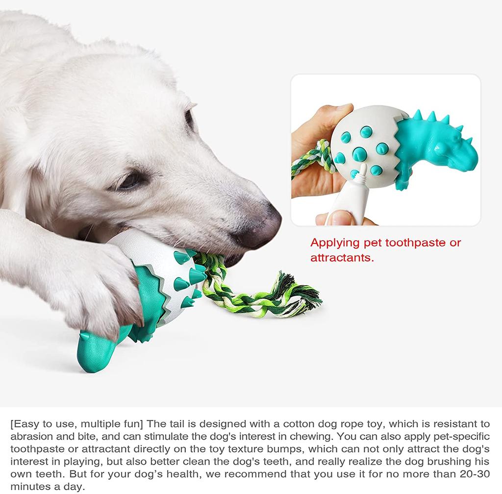Buy Dog Chew Toys For Aggressive Chewers, Durable Rubber Dog Toothbrush