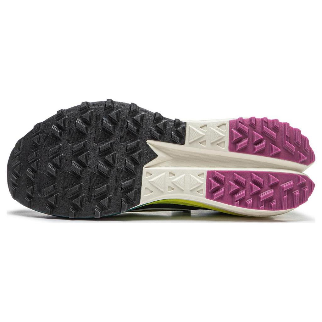 Li Ning Dilu Pro Slip Resistant Abrasion Resistant Low Top Trail Running Shoes Men's Yellow Green ARNT001-4