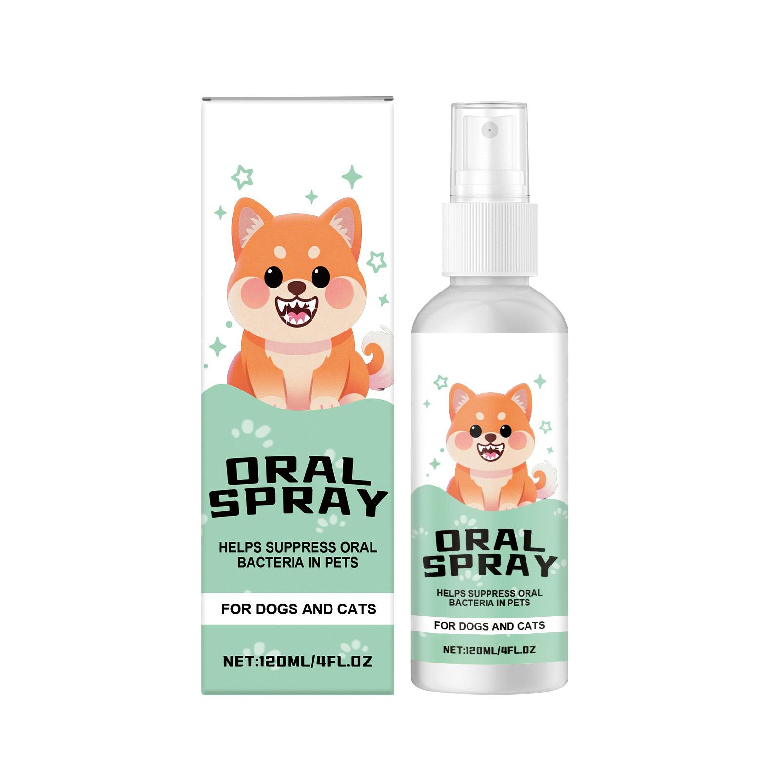 

Pet Refreshing Oral Spray Freshens Breath, Eliminates Odors, Promotes Interaction, Is Gentle And Non-irritating,120ml One Size белый