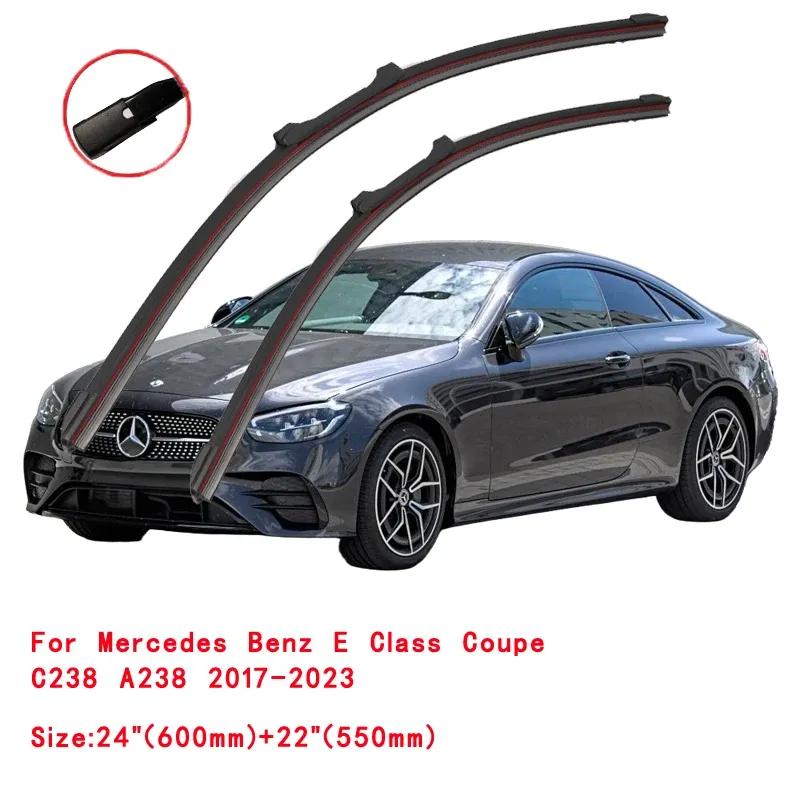 For Mercedes Benz E Class Coupe Cabriolet C207 A207 C238 A238 2010- Car Windshield Wiper Blade Front Windscreen Accessories