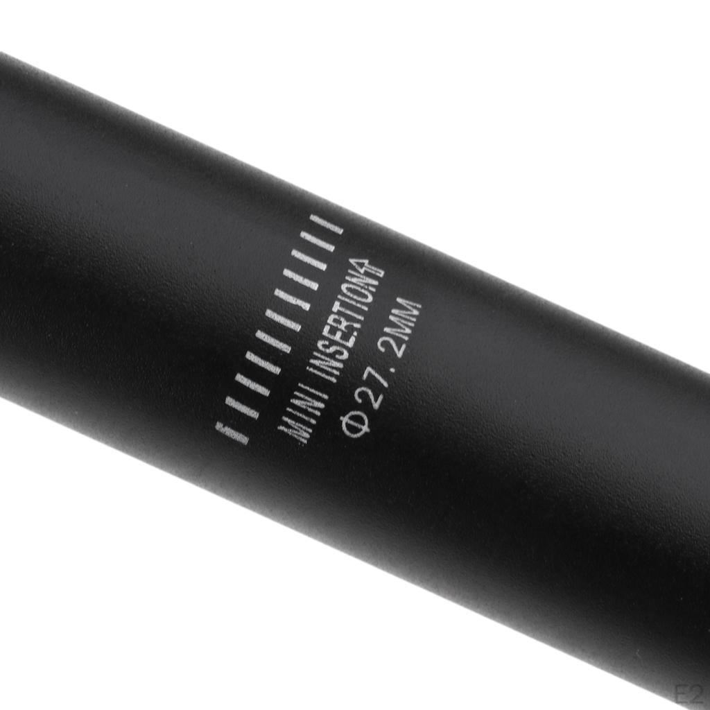 Přímá sedlovka na kolo z hliníkové slitiny sedlovka 27,2 mm, povrchově matná procesní stříbrná/ 300,