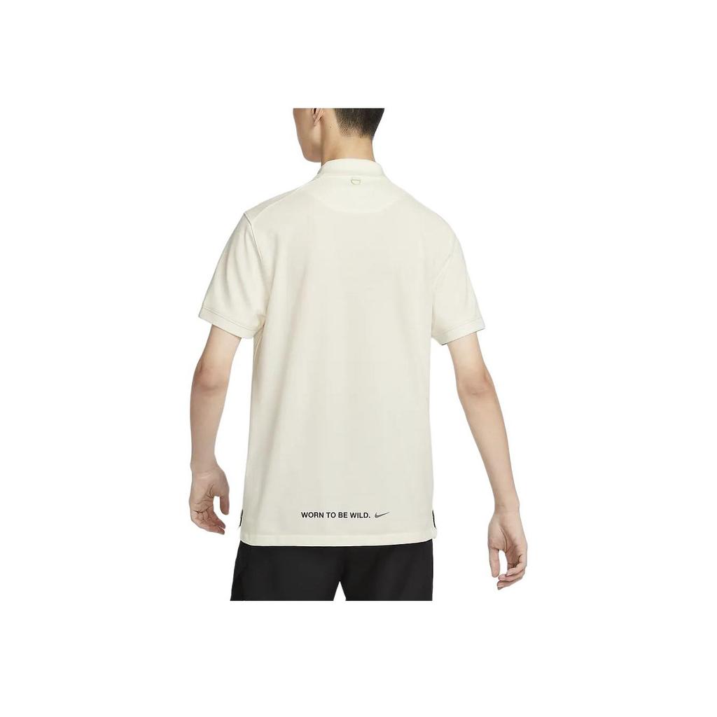 Nike Dri-Fit Logo Print Short Sleeve Quick-Dry Tennis Polo Shirt Men Polo Shirts Sail-White HF6168133