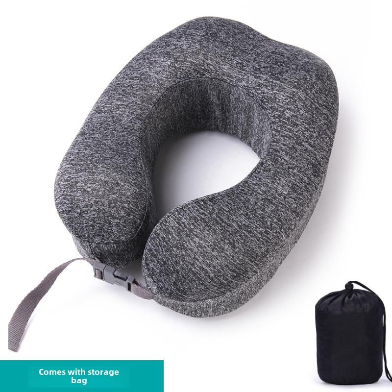 

Комплект подушек для шеи U-образной формы из пеноматериала с эффектом памяти для путешествий – съемная, моющаяся поддержка для сна в самолете Dark Gray + Storage Bag