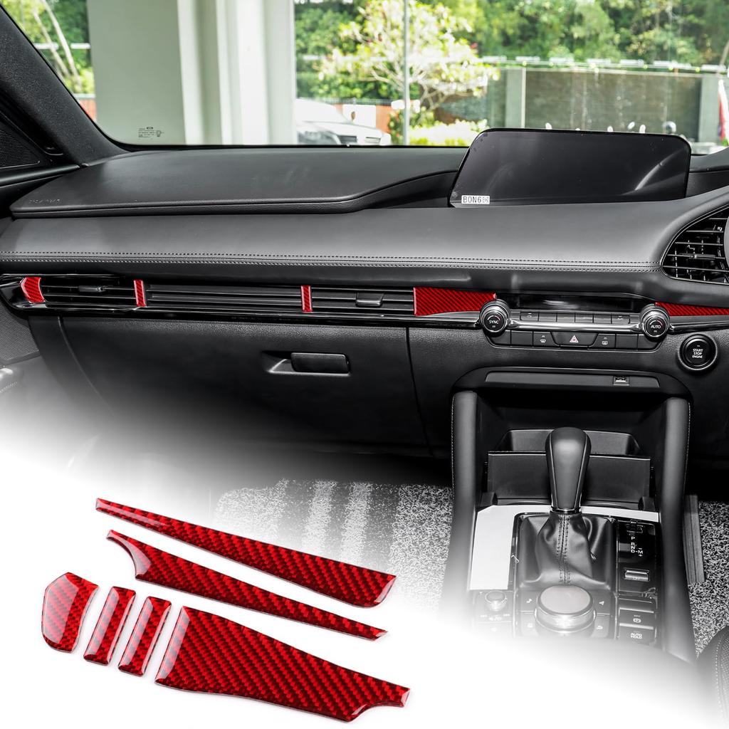 AIRSPEED Mazda 3 Mazda3 2019-2025 Dedicated Accessories Carbon Fiber Interior Parts Car Air Conditioner