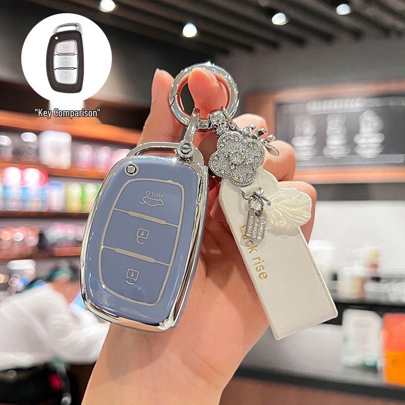 Modern Ix35, Elantra, Santa Fe, and Sonata Key Cover with Buckle