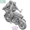 Sol Model WWII German KS750 Military Motorcycle with Two Crew 3D Printer Kit MM878 1/35 Members, (Motorcycle)