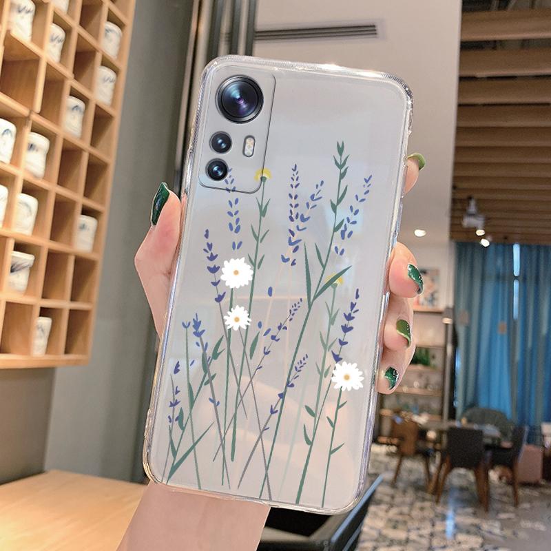 Voor Xiaomi 12 5G 12S Hoesje Leuke Bloemen Cactus Geverfd Cover Fundas Zachte Siliconen Telefoonhoesje Voor Xiaomi 12 Lite 12X Mi 12 Bumper Xiaomi 12 5G