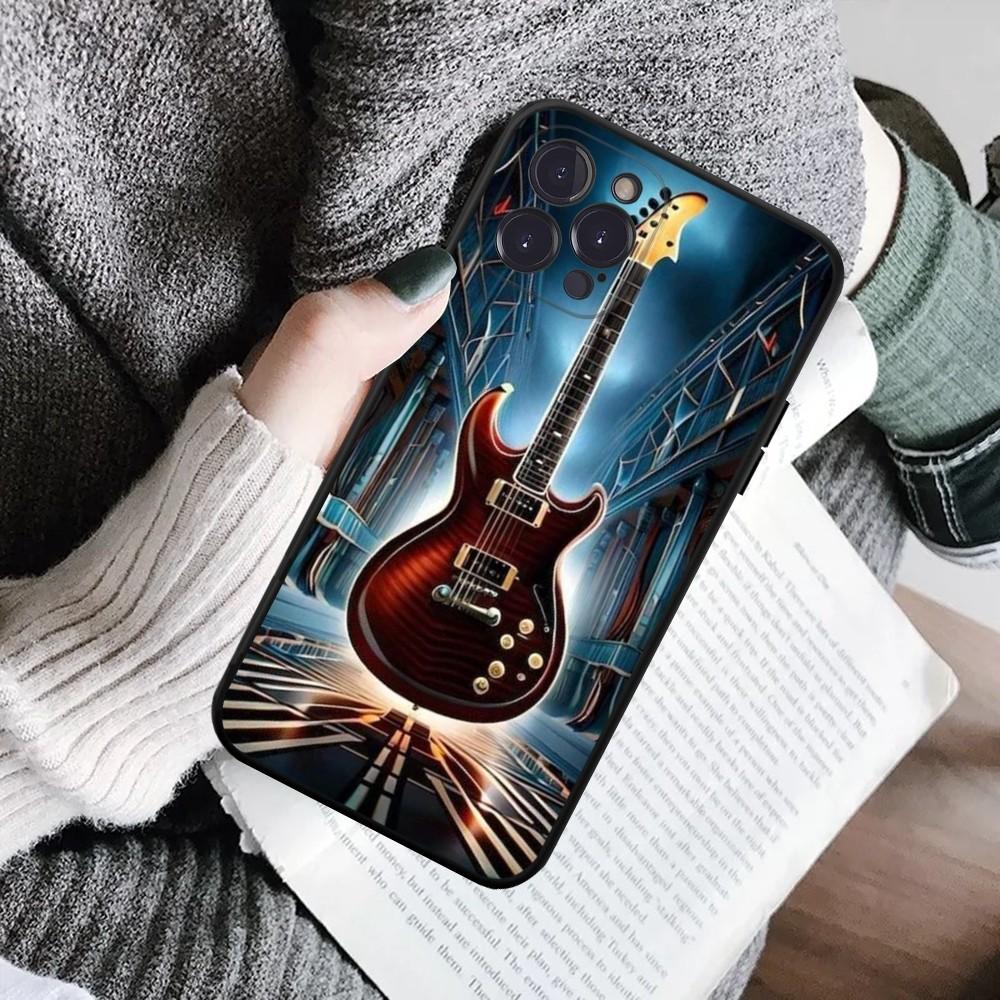 Music Instrument Guitar Piano Phone Case For IPhone 16 15 8 7 6 6S Plus X SE XR XS 14 11 12 13 Mini Pro Max Mobile Case