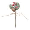 10pcs Artificial Berry Branches Pine Cones Holly Stem Craft Winter Holiday Pine Picks for Crafts Xmas Tree Ornaments